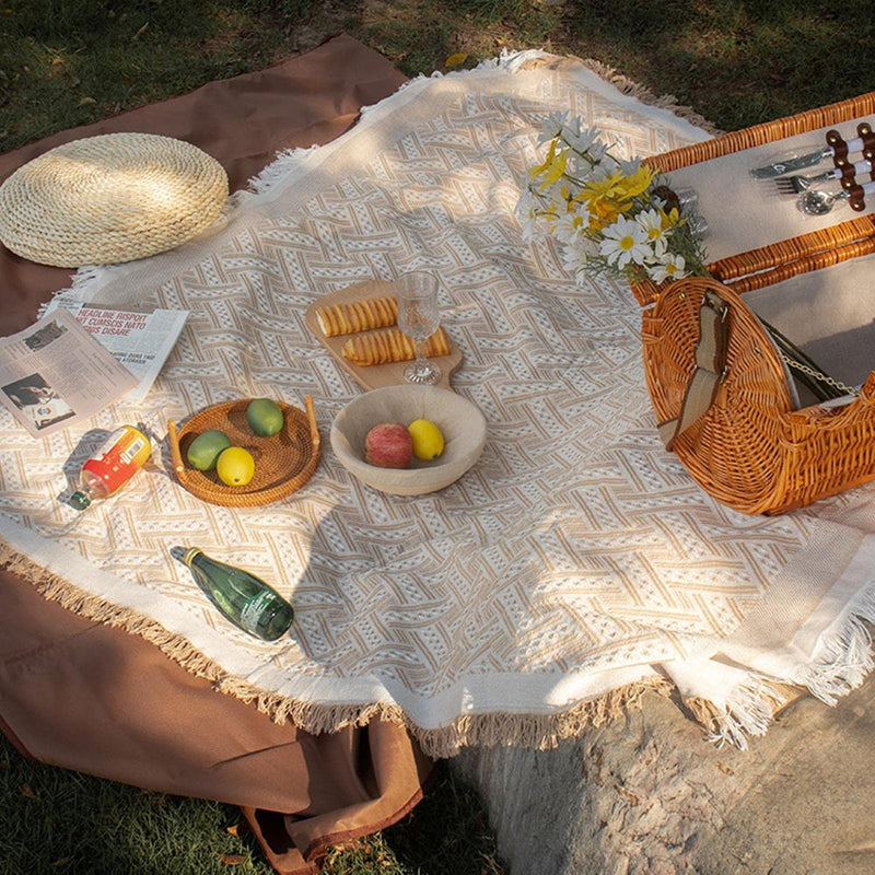 Boho Picnic Blanket | Trendy bohemian deken voor je buitenactiviteiten-Boetiek Moda