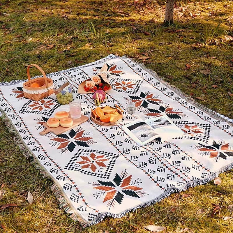 Boho Picnic Blanket | Trendy bohemian deken voor je buitenactiviteiten-Boetiek Moda