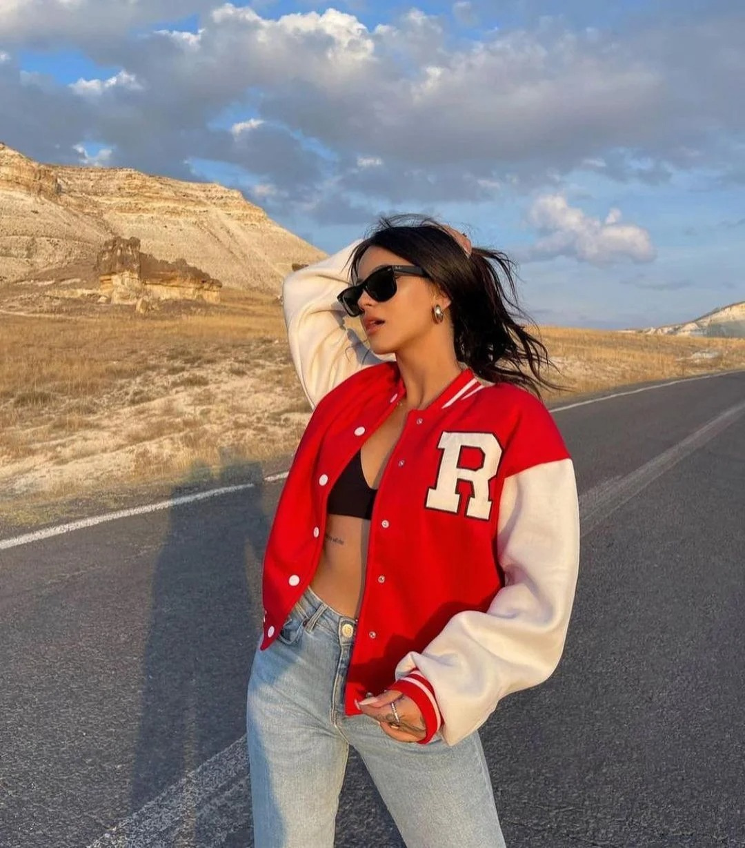 Bomberjack | Oversized | Met knopen | Baseballjack | Damesjack-Boetiek Moda