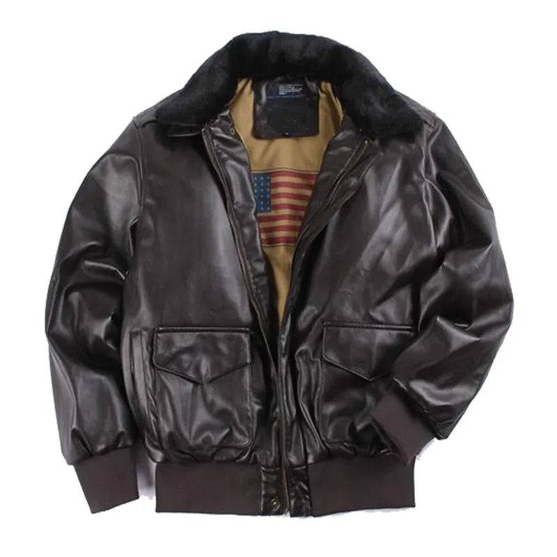 Bomberjack | Vintage | Kunstleer | Leren bomberjack | Herenjassen-Boetiek Moda