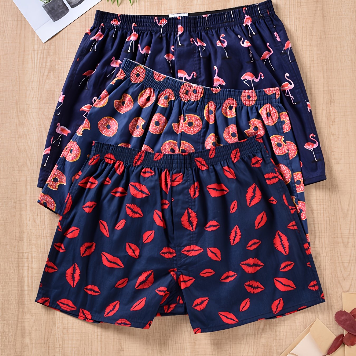 Boxershorts set - 3-pack boxershorts van katoen voor mannen-Boetiek Moda