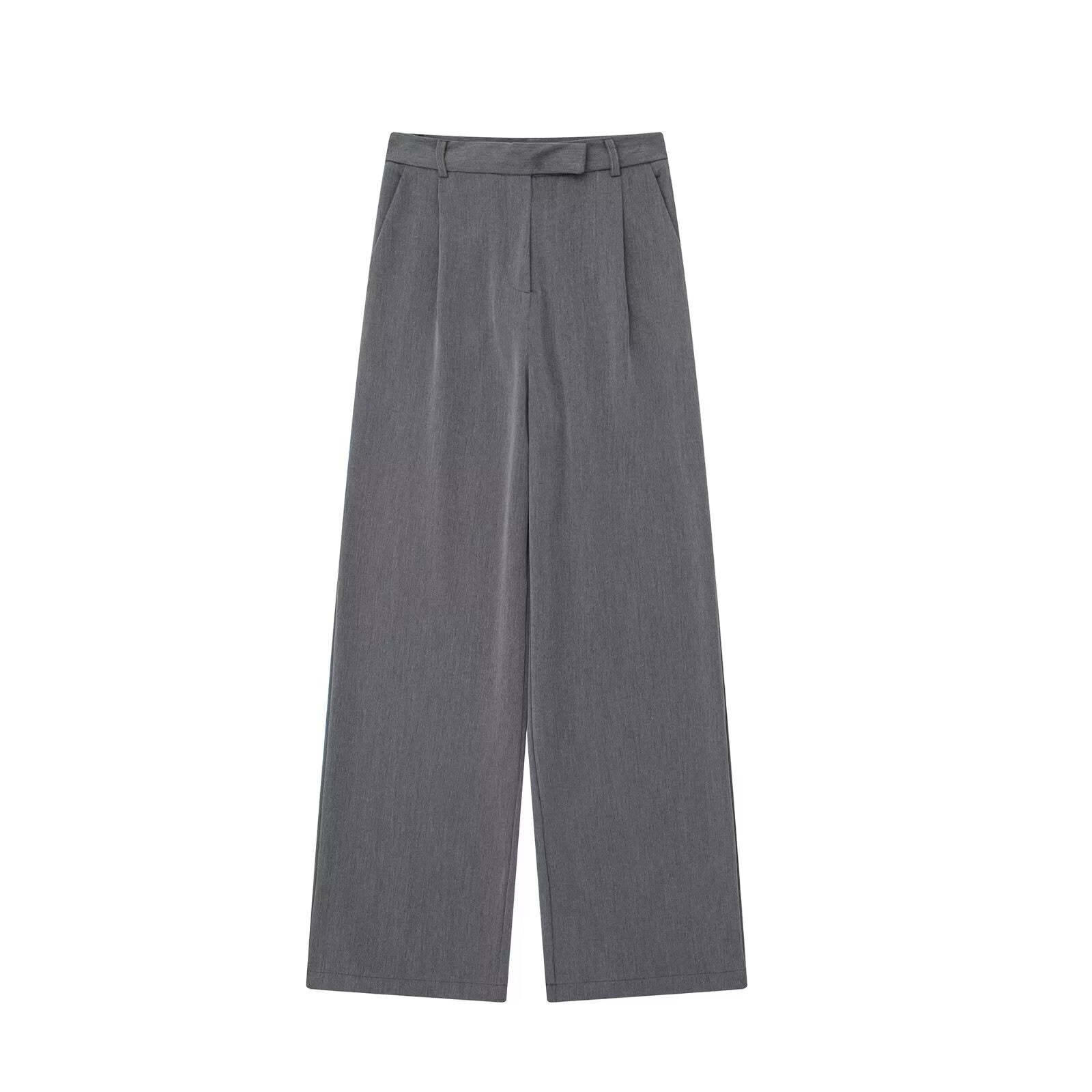 Broek met wijde pijpen - Hoge taille - Los model - Broek met wijde pijpen - Broek met wijde pijpen voor dames-Boetiek Moda