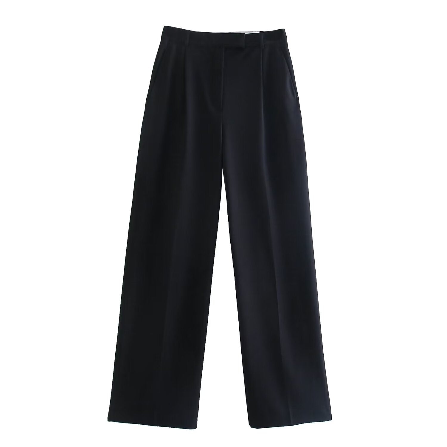Broek met wijde pijpen - Hoge taille - Los model - Broek met wijde pijpen - Broek met wijde pijpen voor dames-Boetiek Moda