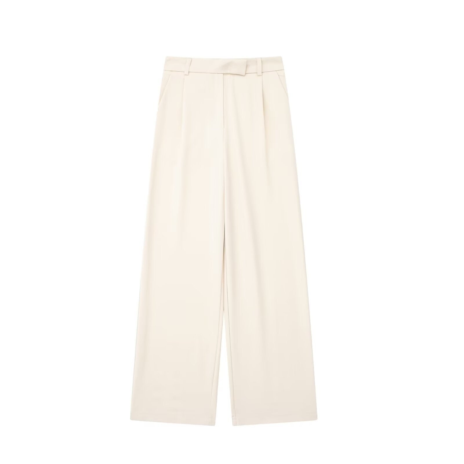 Broek met wijde pijpen - Hoge taille - Los model - Broek met wijde pijpen - Broek met wijde pijpen voor dames-Boetiek Moda