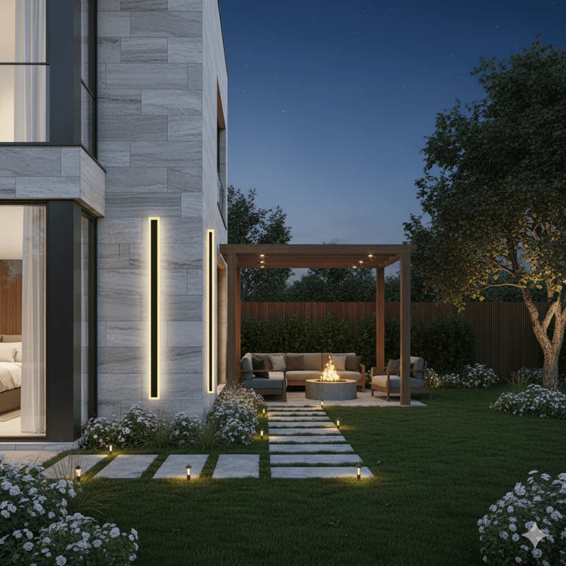 Buiten Wandlamp | Lang | Buitenlamp | Moderne Buiten Wandlampen | Wandlampen Buiten-Boetiek Moda