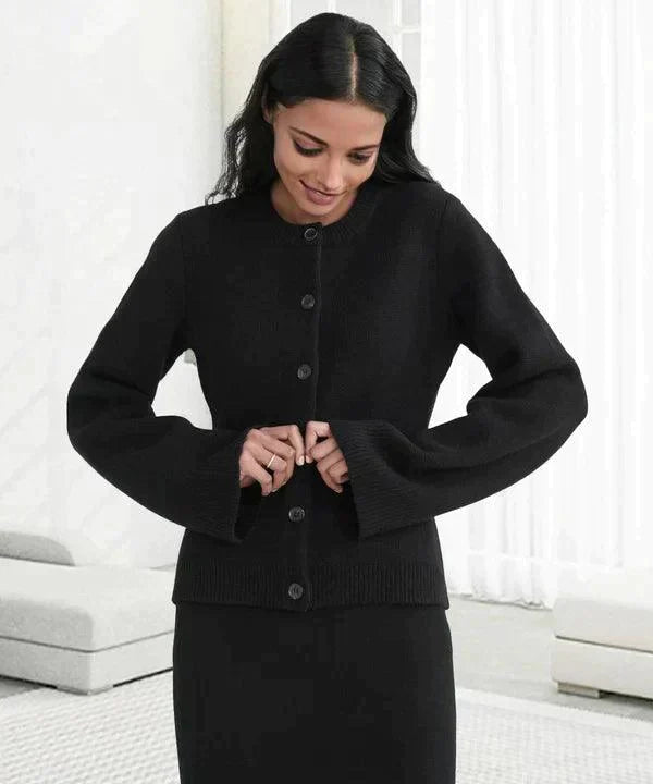 Button-Up Vest | Stijlvol | Wolmix | Gebreid Vest | Vrouwenbreiwerk-Boetiek Moda