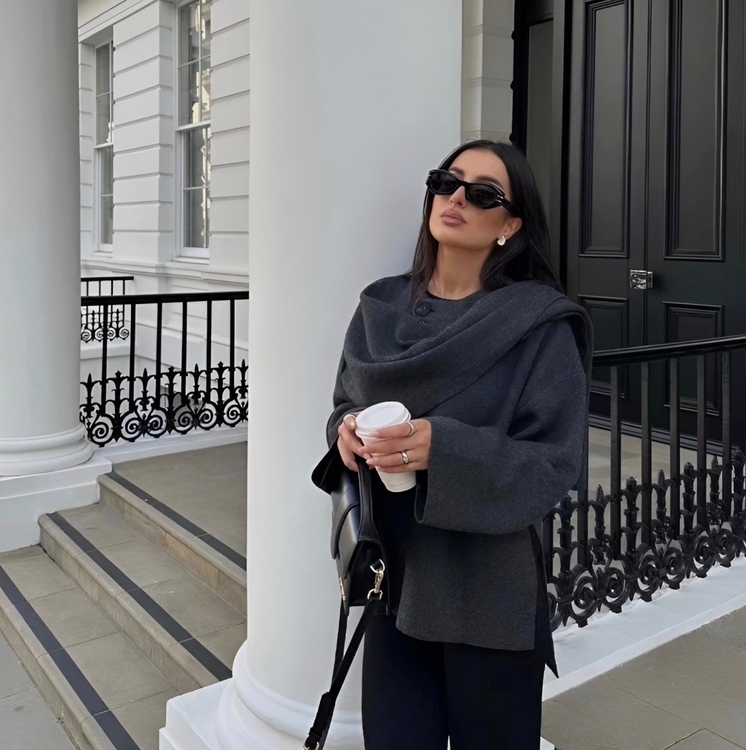 Capejas | Wollen | Herfst | Poncho | Dames Overjas-Boetiek Moda