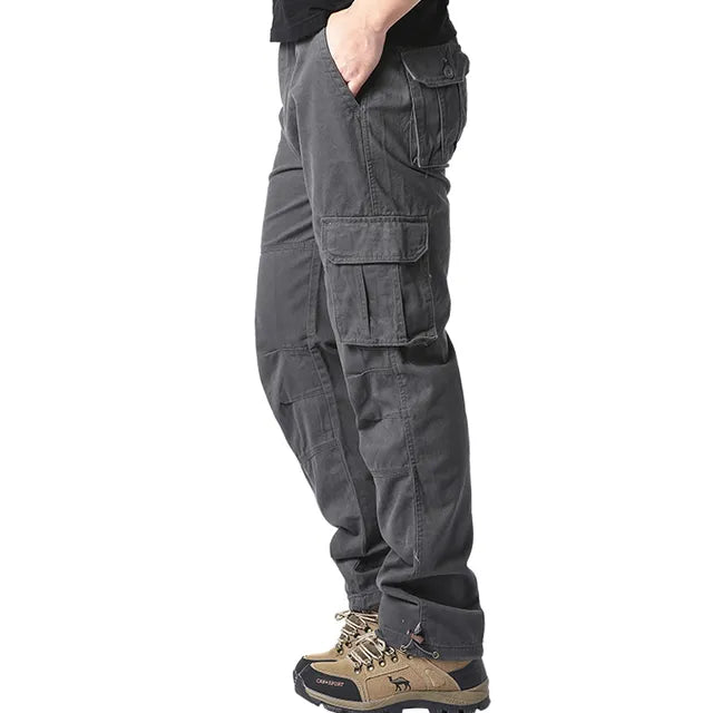 Cargo Broek - Rechte Pijp - Zakken - Cargo Broek - Heren Broek-Boetiek Moda