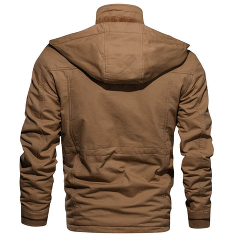 Cargo Jas - Casual herenjas met capuchon en fleecevoering-Boetiek Moda