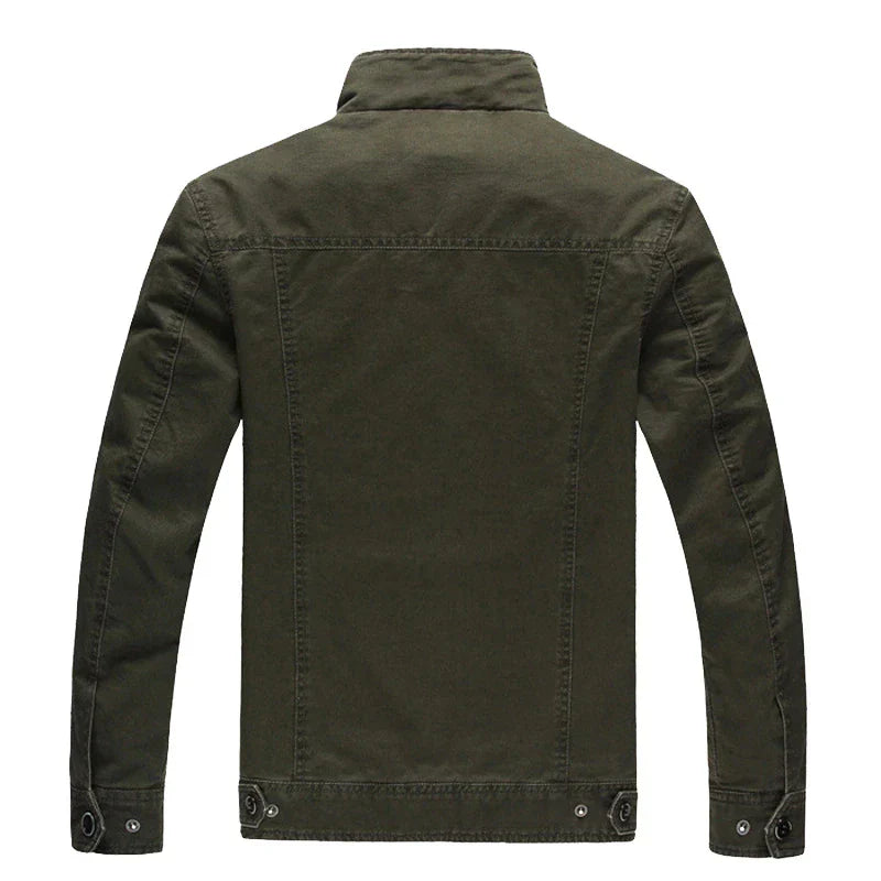 Cargo Jas - Casual militaire jas met ritssluiting voor heren-Boetiek Moda