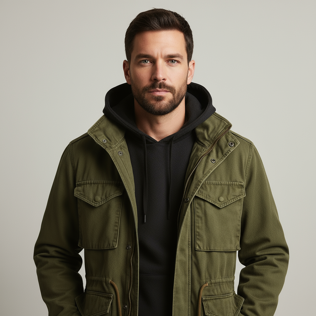 Cargo Jas - Koord - Parka - Legerjas - Herenjas-Boetiek Moda