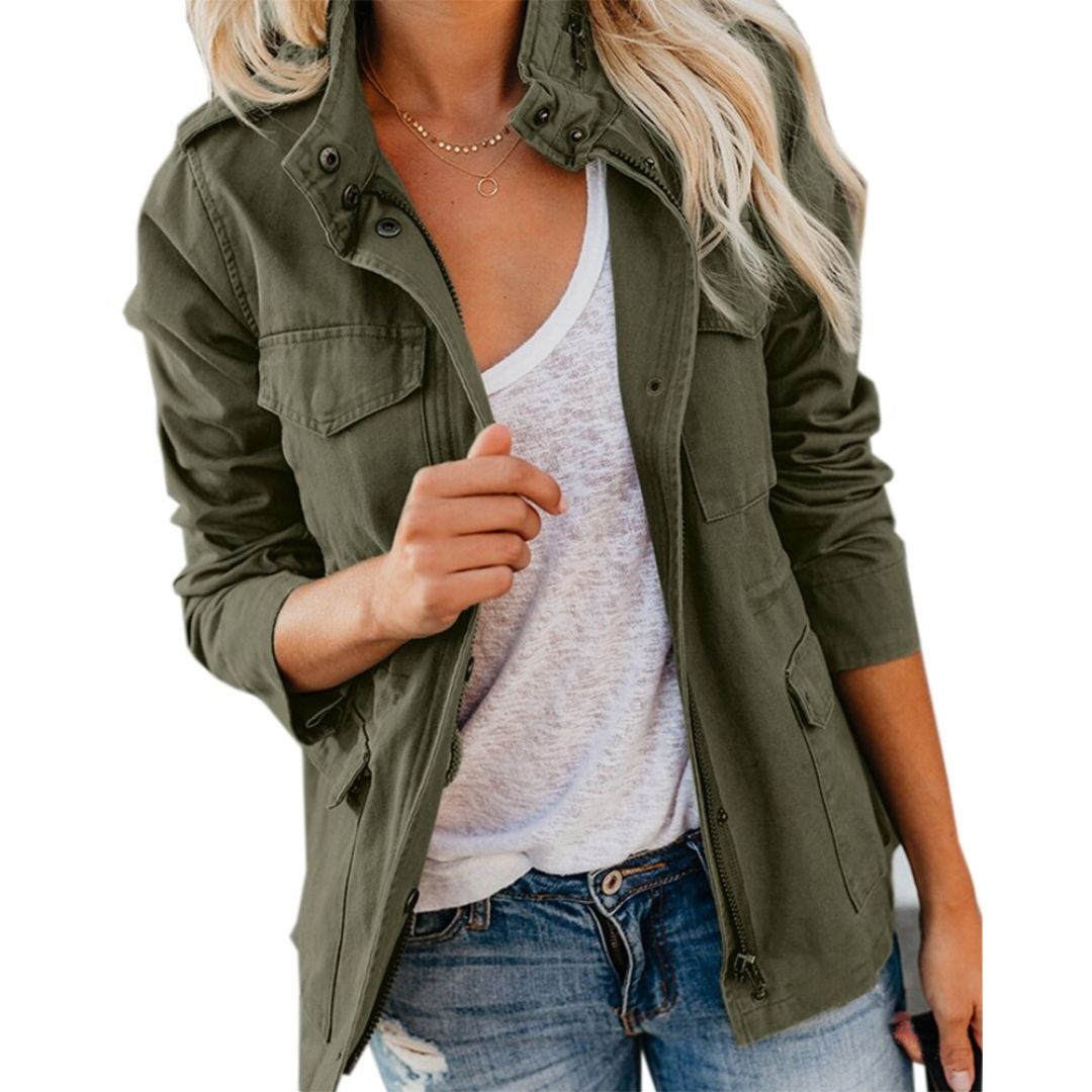 Cargo Jas - Lichtgewicht - Zomerjas - Parka Jas - Damesjas-Boetiek Moda