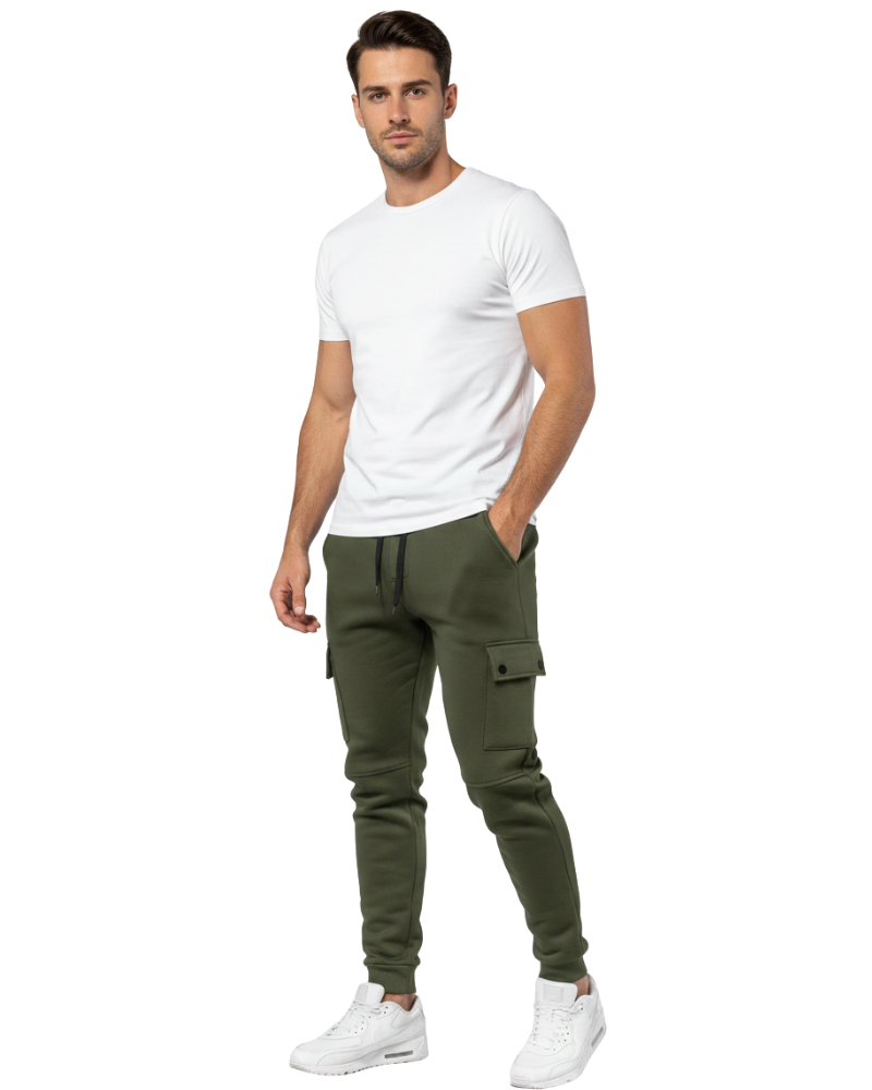 Cargo Joggers - Slim Fit Joggerbroek met koord voor heren-Boetiek Moda