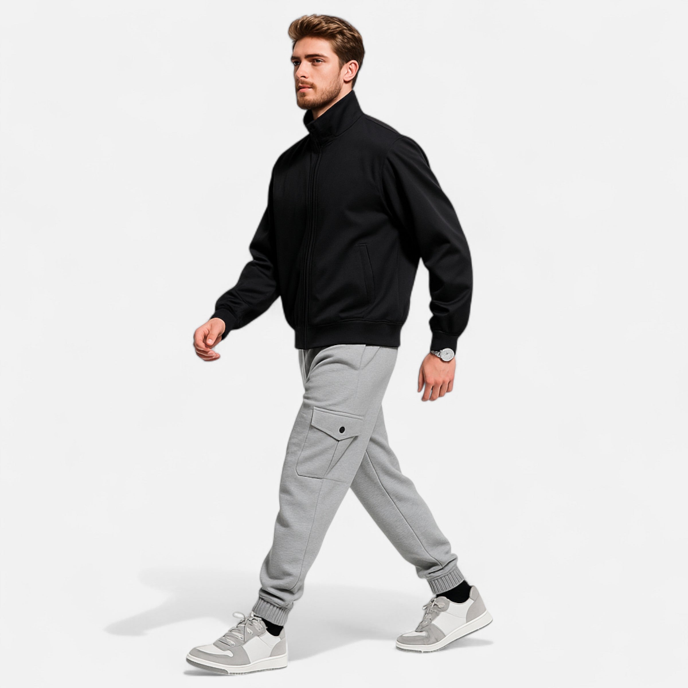 Cargo Joggingbroek - Casual joggingbroek met trekkoord voor heren-Boetiek Moda