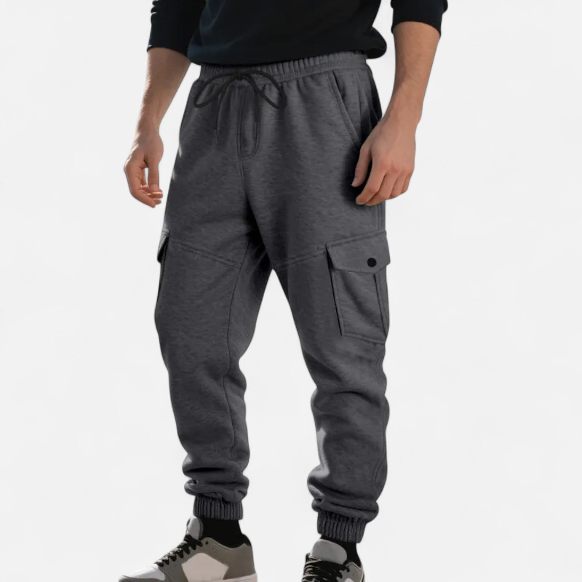Cargo Joggingbroek - Casual joggingbroek met trekkoord voor heren-Boetiek Moda