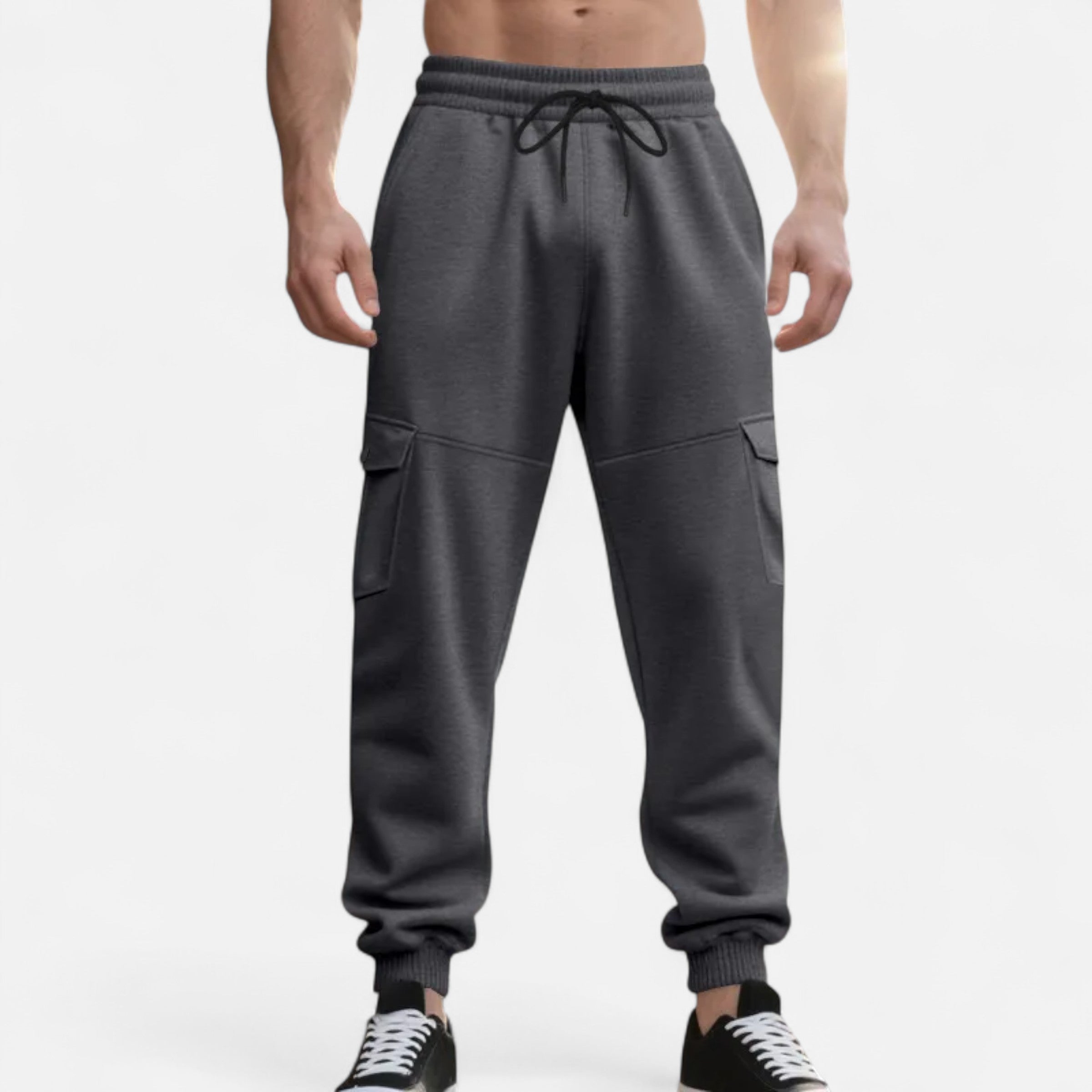 Cargo Joggingbroek - Casual joggingbroek met trekkoord voor heren-Boetiek Moda