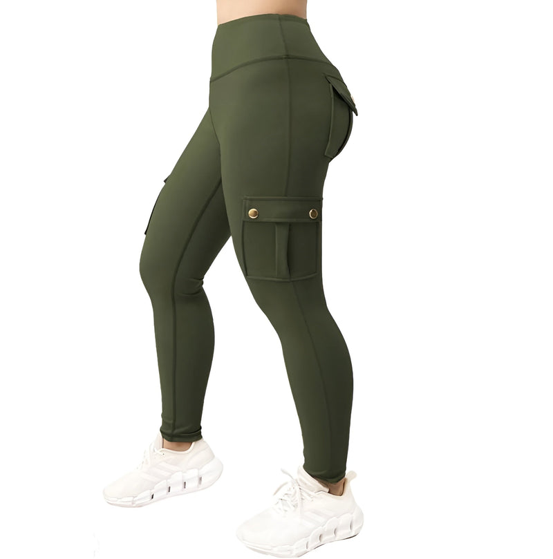 Cargo Legging | Hoge taille | Stretchy | Cargo Broek | Dameskleding-Boetiek Moda