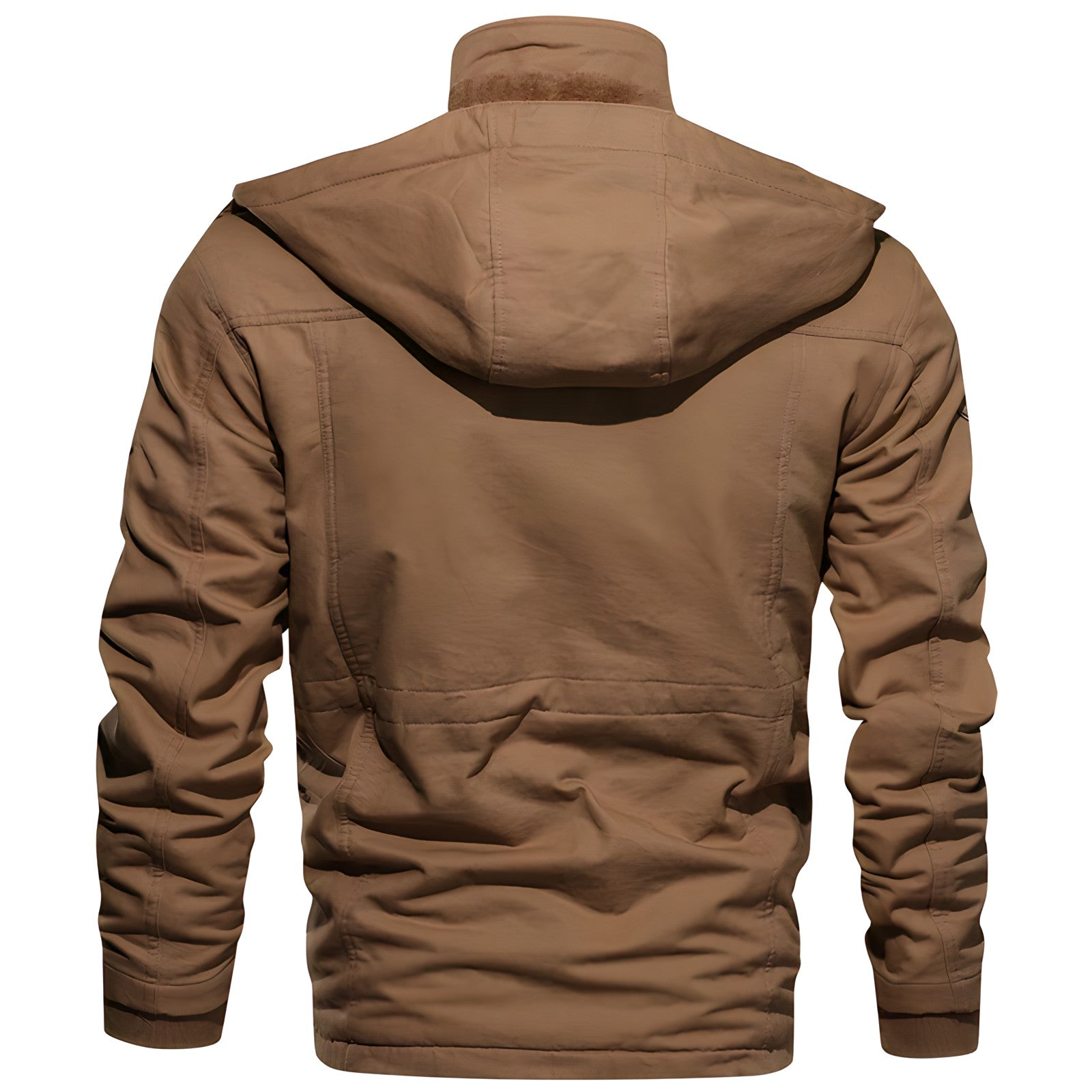 Cargo-jas | Met capuchon | Zakken | Met fleece gevoerde jas | Winterjas voor heren-Boetiek Moda