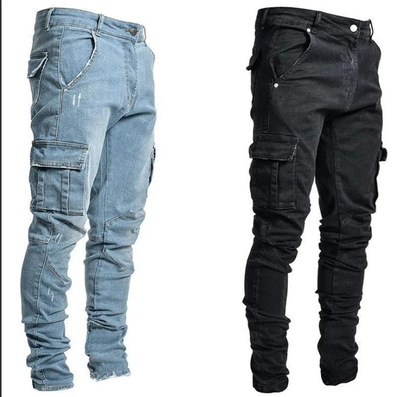 Cargo-jeans | Casual | Veel zakken | Skinny jeans | Cargo-broeken voor mannen-Boetiek Moda