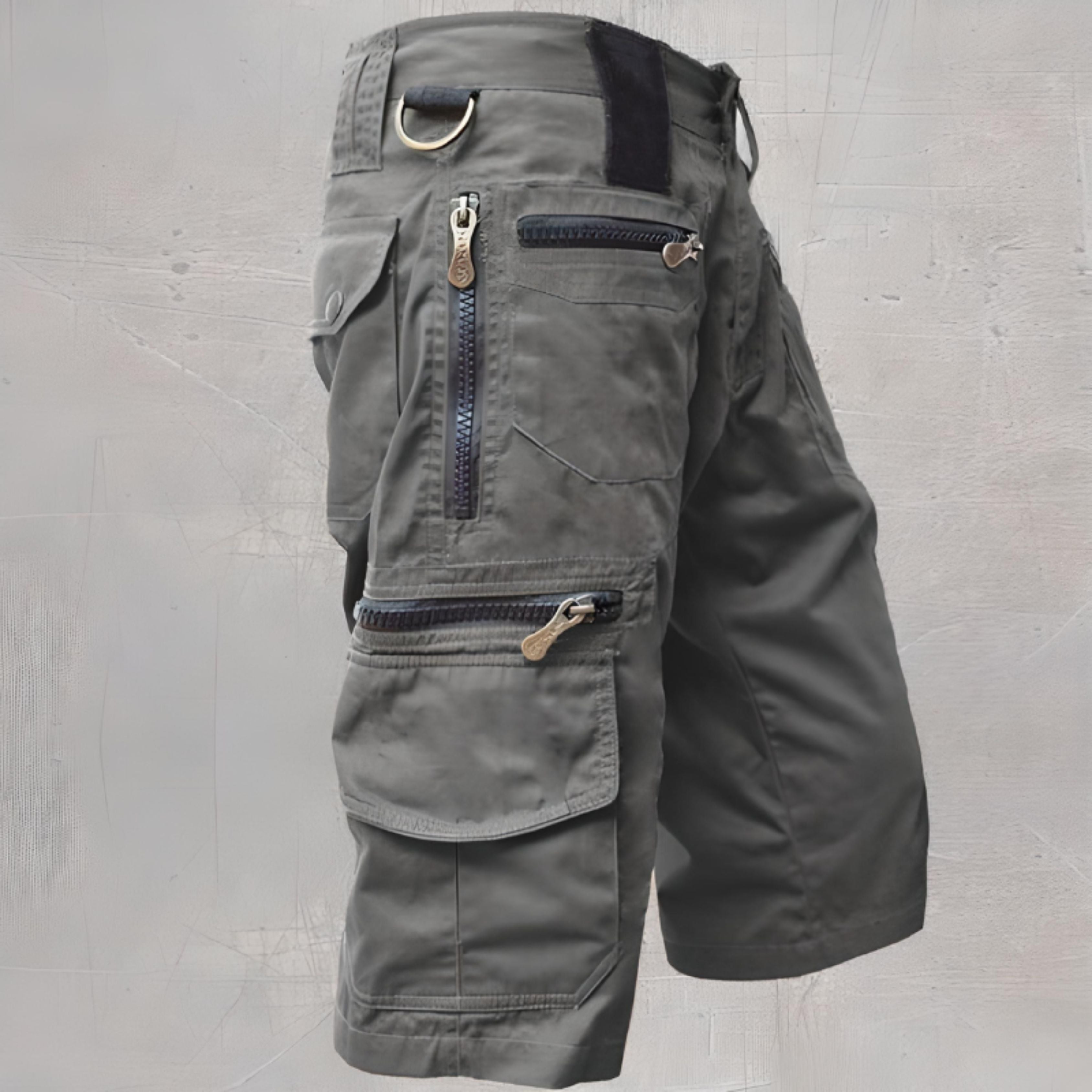 Cargoshorts | Vrijetijdskleding | Zakken | Lange shorts | Capribroeken voor mannen-Boetiek Moda