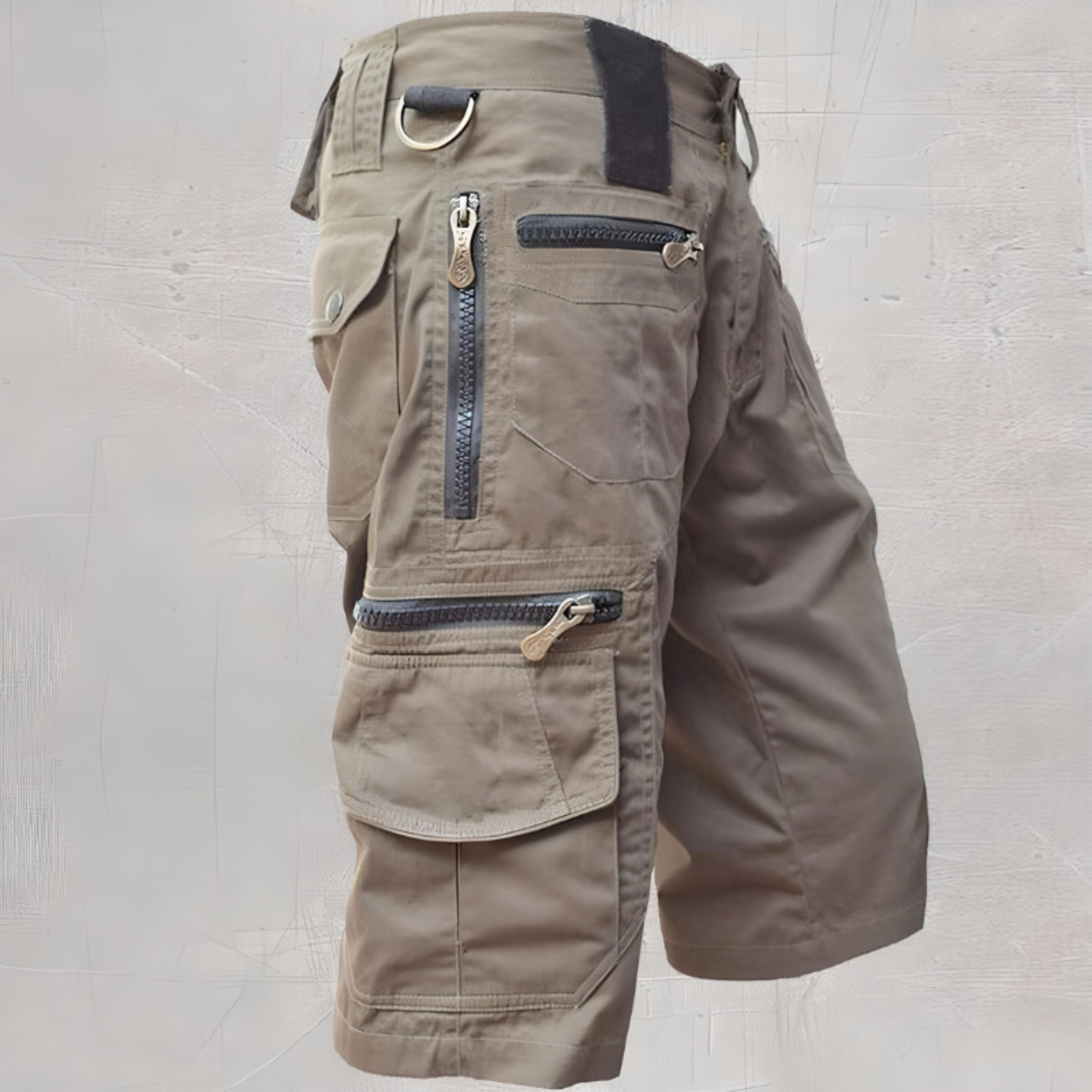 Cargoshorts | Vrijetijdskleding | Zakken | Lange shorts | Capribroeken voor mannen-Boetiek Moda