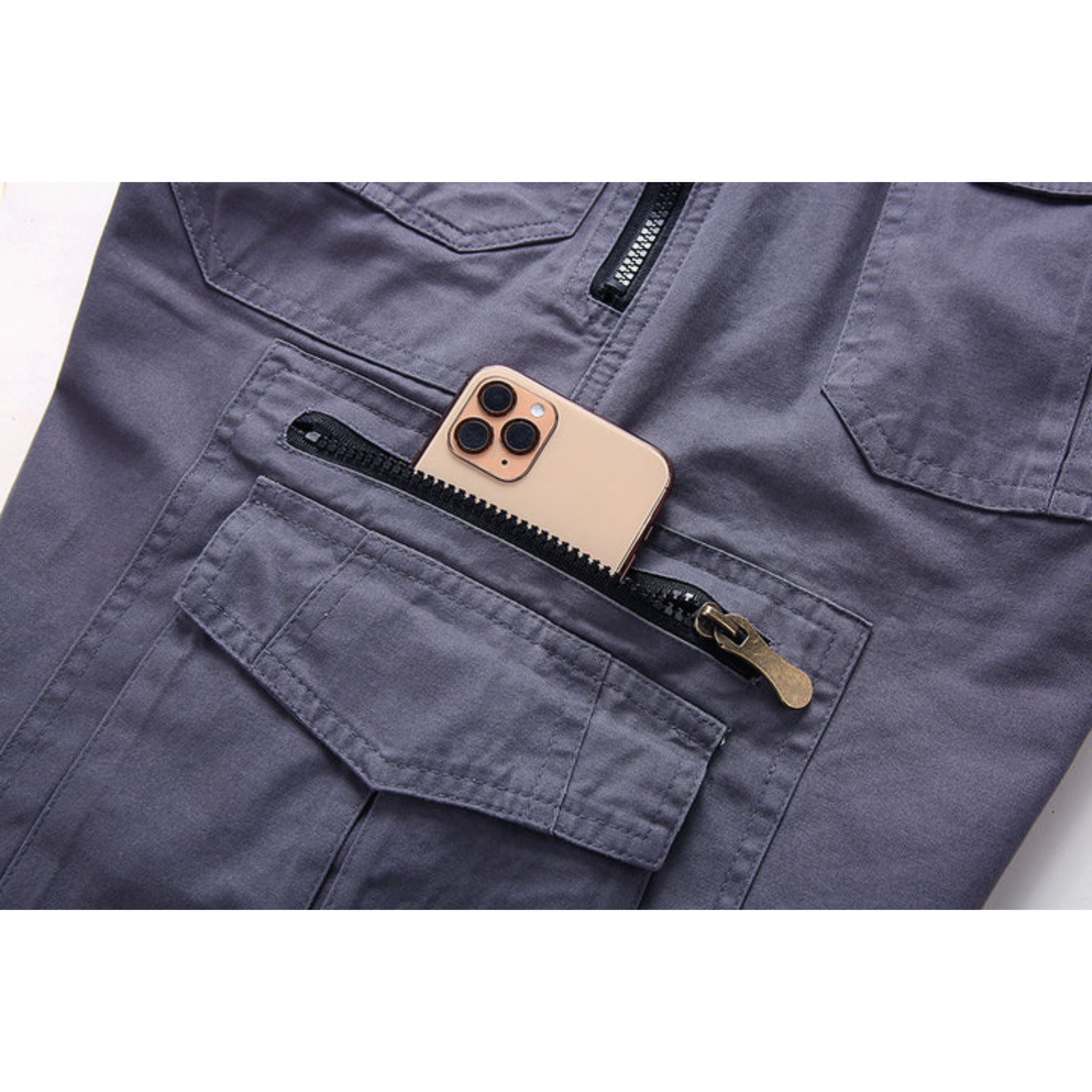 Cargoshorts | Vrijetijdskleding | Zakken | Lange shorts | Capribroeken voor mannen-Boetiek Moda