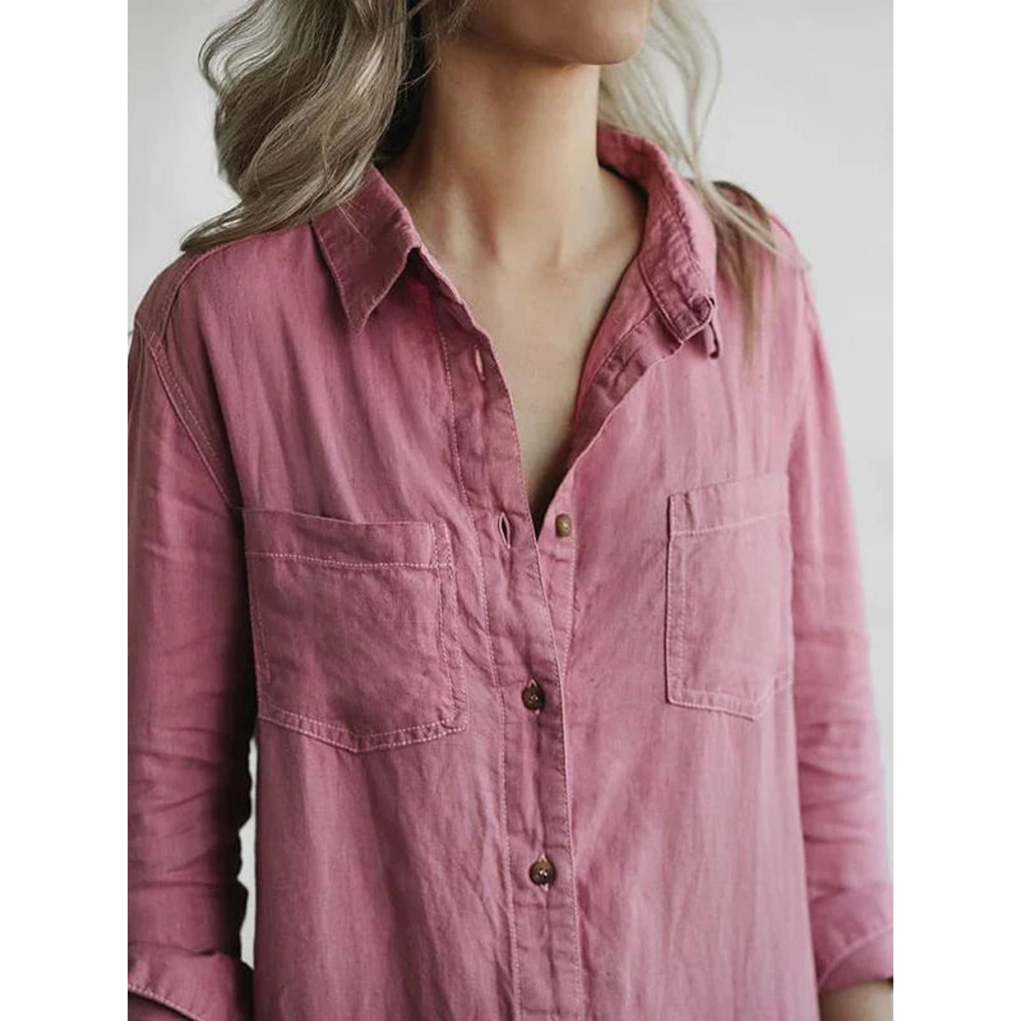 Casual Jumpsuit - Lange Mouw - Button-Up - Boilersuit - Dames Jumpsuit-Boetiek Moda
