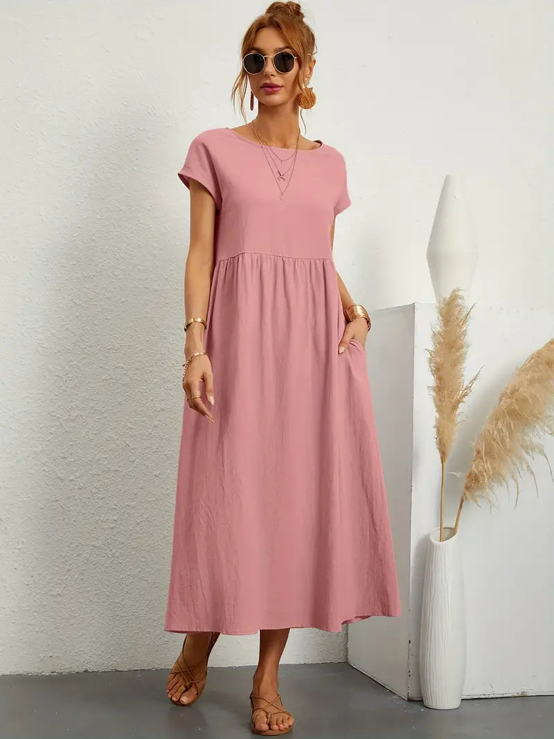 Cecilia Maxi Jurk | Casual losse jurk voor de zomer-Boetiek Moda