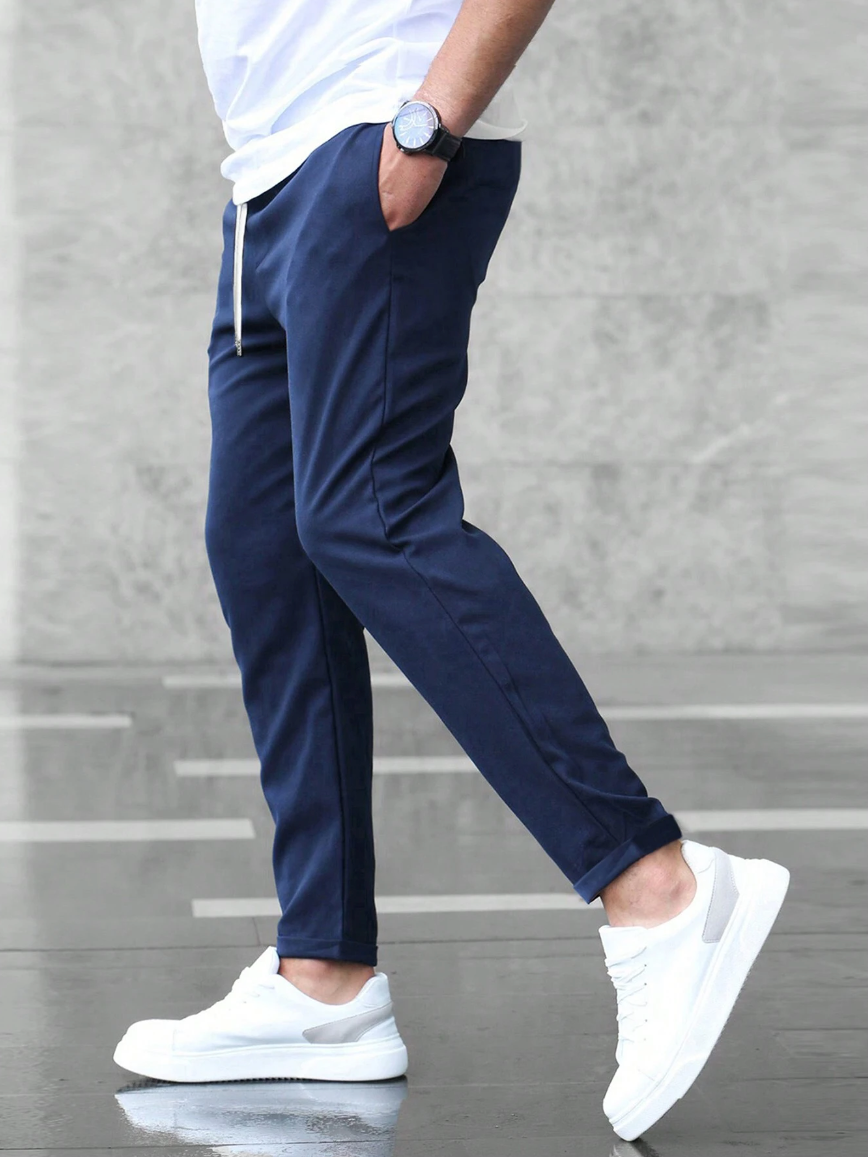 Chino Broek - Heren Casual Skinny Stretch Chino Broek-Boetiek Moda