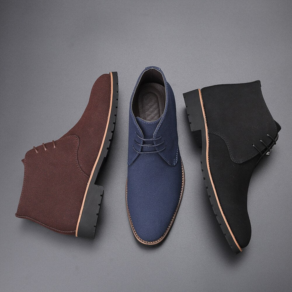 Chukka-laarzen - Elegante casual suède veterschoenen voor heren-Boetiek Moda