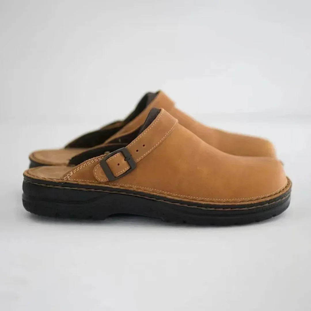 Clogs - Orthopedische Leren Muiltjes voor heren-Boetiek Moda