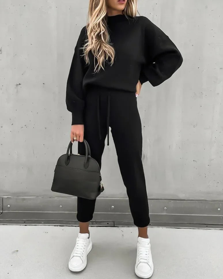 Co-Ord Set - Vrouwensweater en -broek Tweedelige Loungewear Set-Boetiek Moda