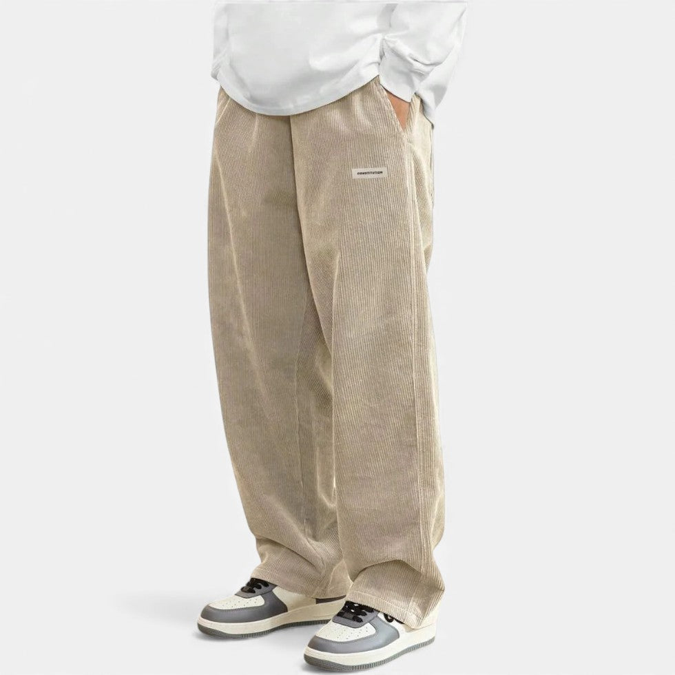 Corduroy Broek - Casual - Losse pasvorm - Baggy broek - Corduroy broek voor heren-Boetiek Moda