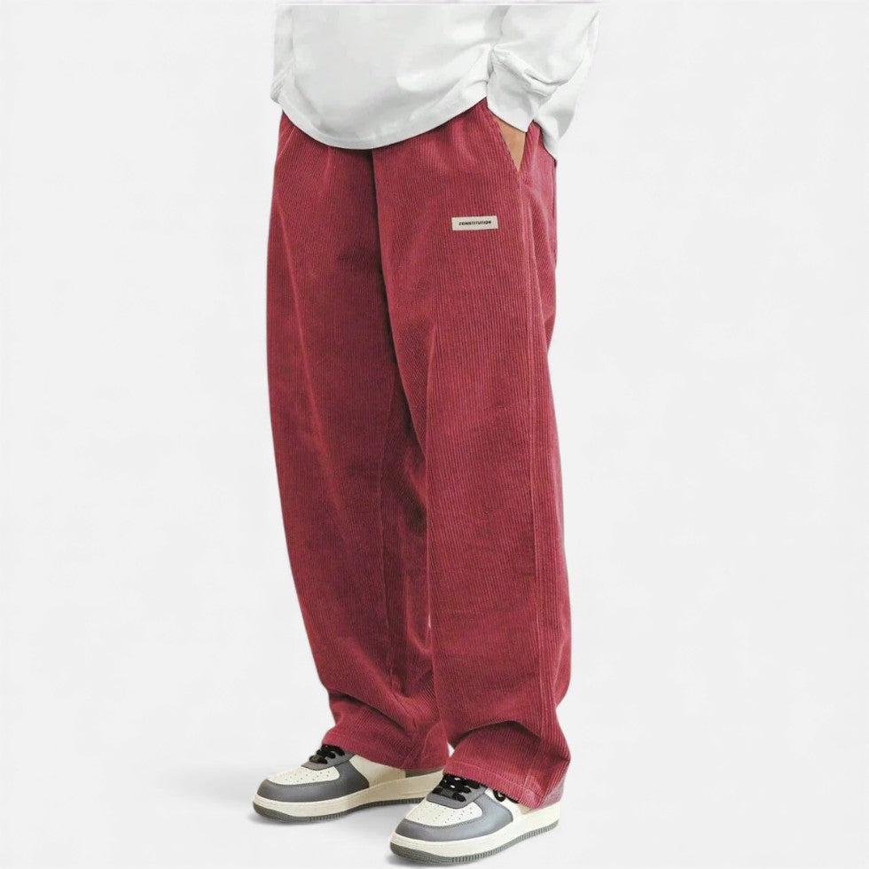 Corduroy Broek - Casual - Losse pasvorm - Baggy broek - Corduroy broek voor heren-Boetiek Moda