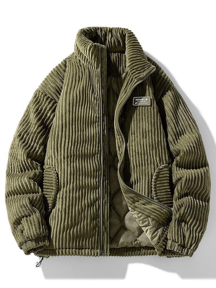 Corduroy Jas | Warm | Gewatteerde Voering | Gewatteerde Jas | Heren Winterjas-Boetiek Moda
