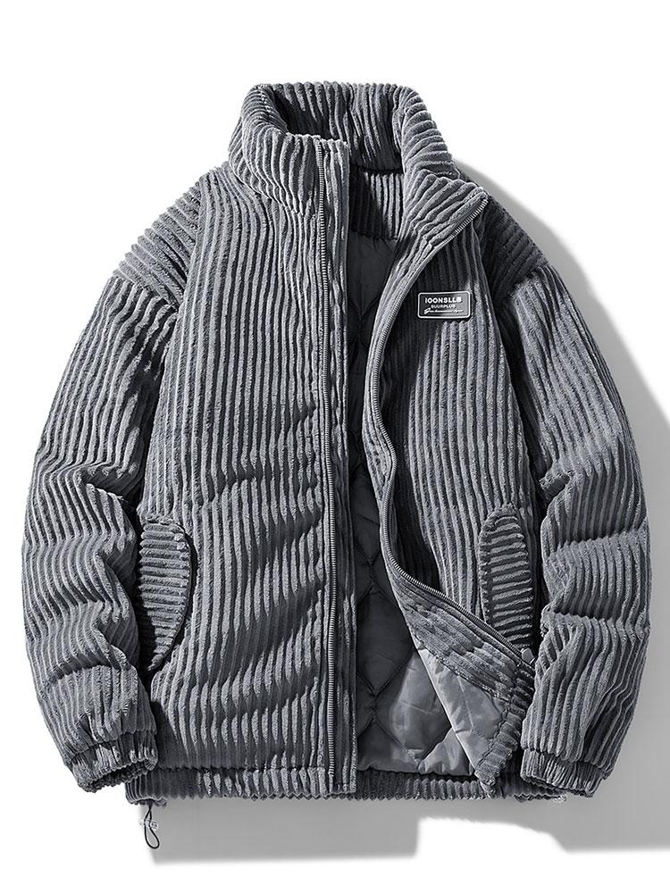Corduroy Jas | Warm | Gewatteerde Voering | Gewatteerde Jas | Heren Winterjas-Boetiek Moda