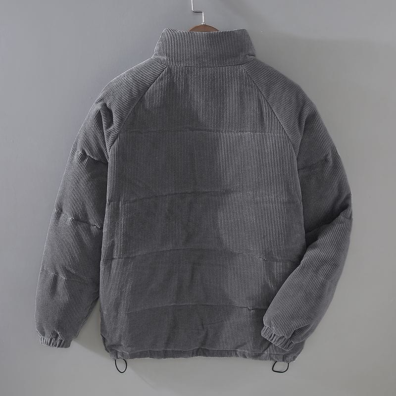 Corduroy Jas - Warm - Zip-Up - Pufferjas - Heren Winterjas-Boetiek Moda