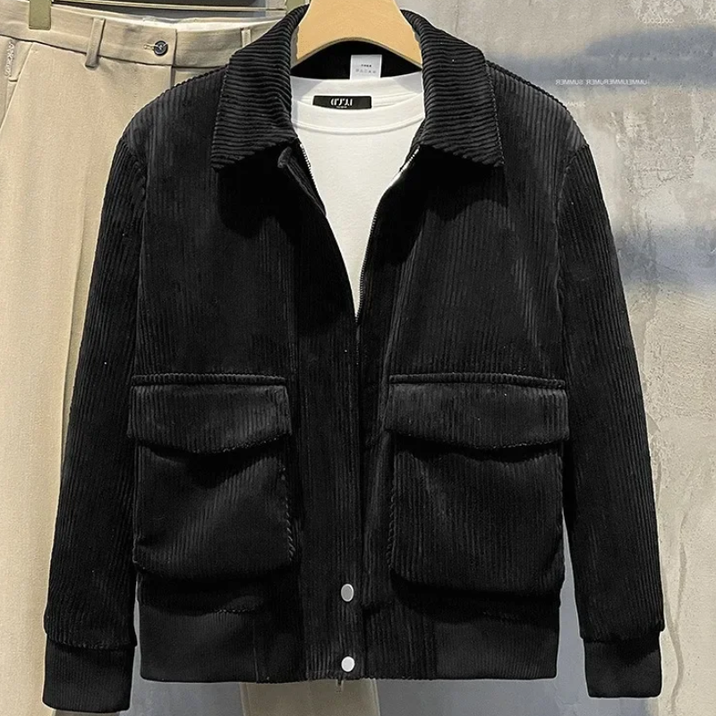 Corduroy Jas - Zakken - Kort - Corduroy Jassen - Herenjas-Boetiek Moda