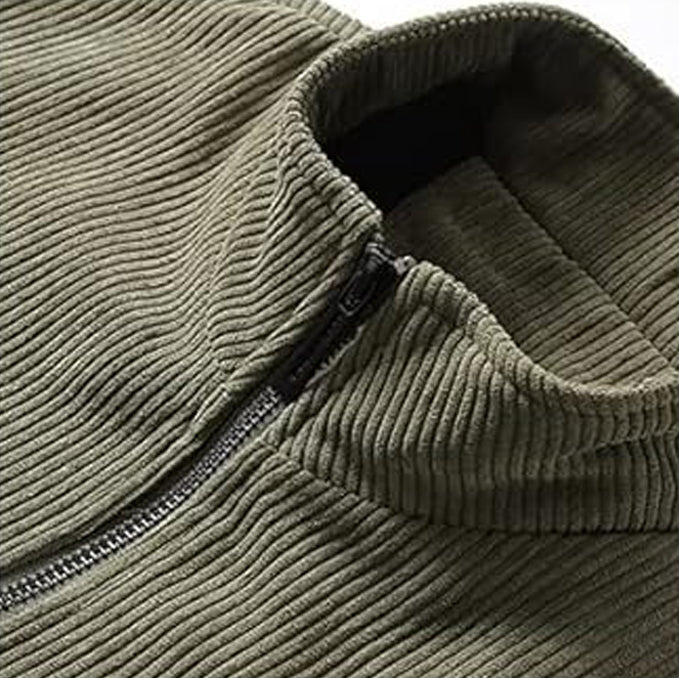 Corduroy jas - Fleece gevoerde winterjas voor mannen-Boetiek Moda