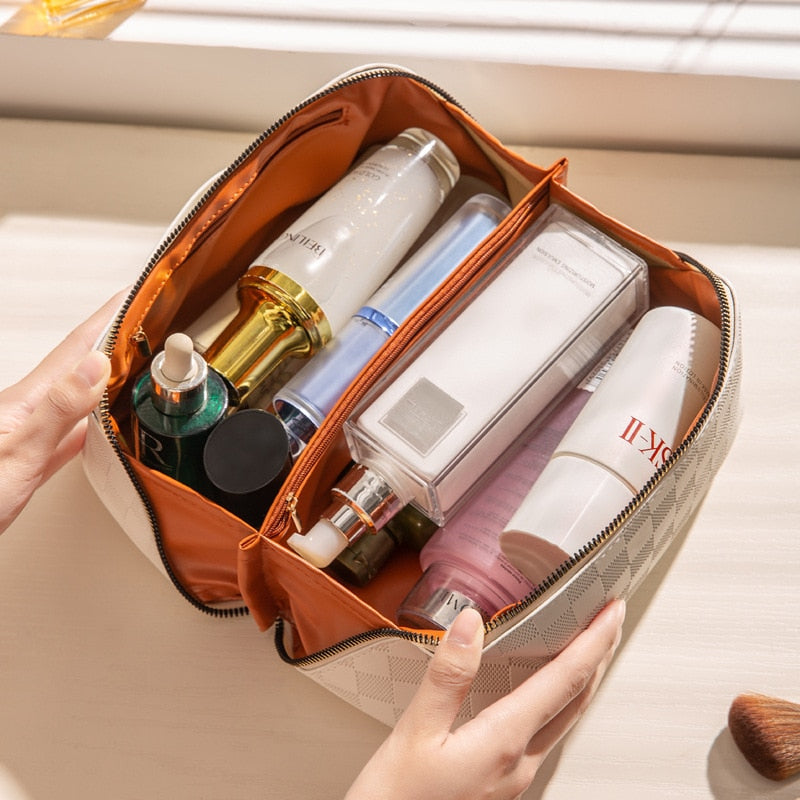 Cosmetische Tas - Reizen - Geruit - Make-uptas - Toilettas make-up-Boetiek Moda