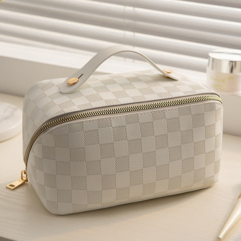 Cosmetische Tas - Reizen - Geruit - Make-uptas - Toilettas make-up-Boetiek Moda