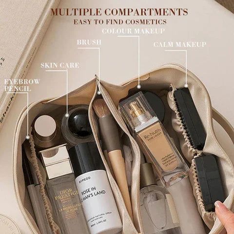 Cosmetische tas | Toilettas | Multi Pocket | Luxe Tas Make-up | Make-up tas-Boetiek Moda