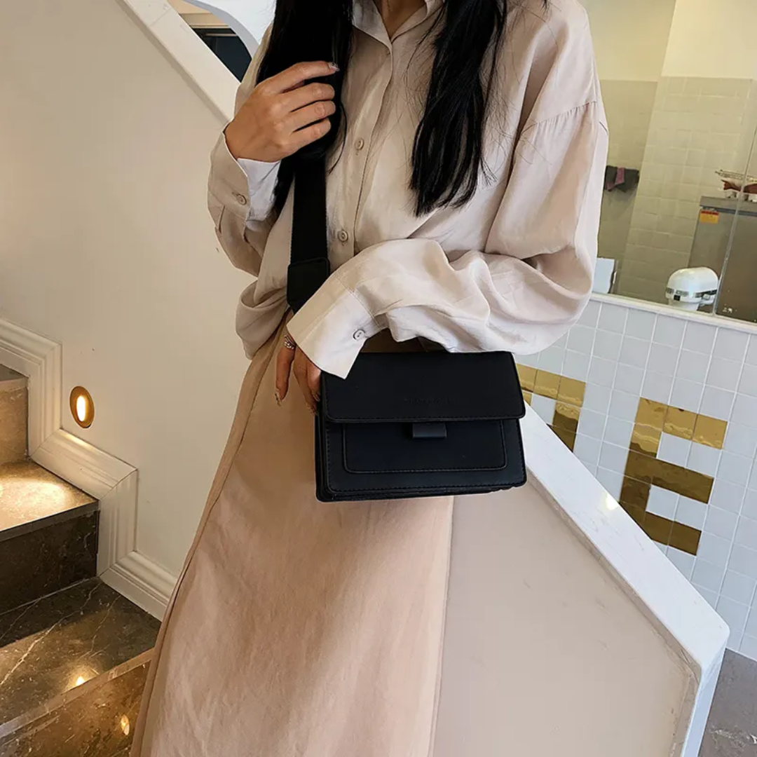 Crossbodytas - Rechthoekige minitas voor dames met verstelbare riem-Boetiek Moda