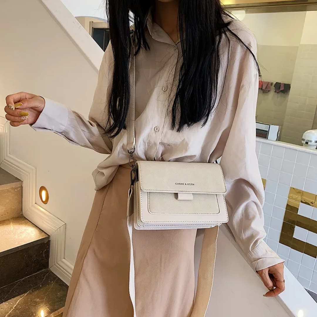 Crossbodytas - Rechthoekige minitas voor dames met verstelbare riem-Boetiek Moda