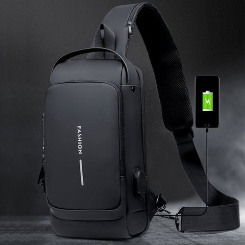 Crossbodytas voor mannen - Meerdere vakken - Slot - Anti-diefstal crossbodytas - Herentas crossbody-Boetiek Moda