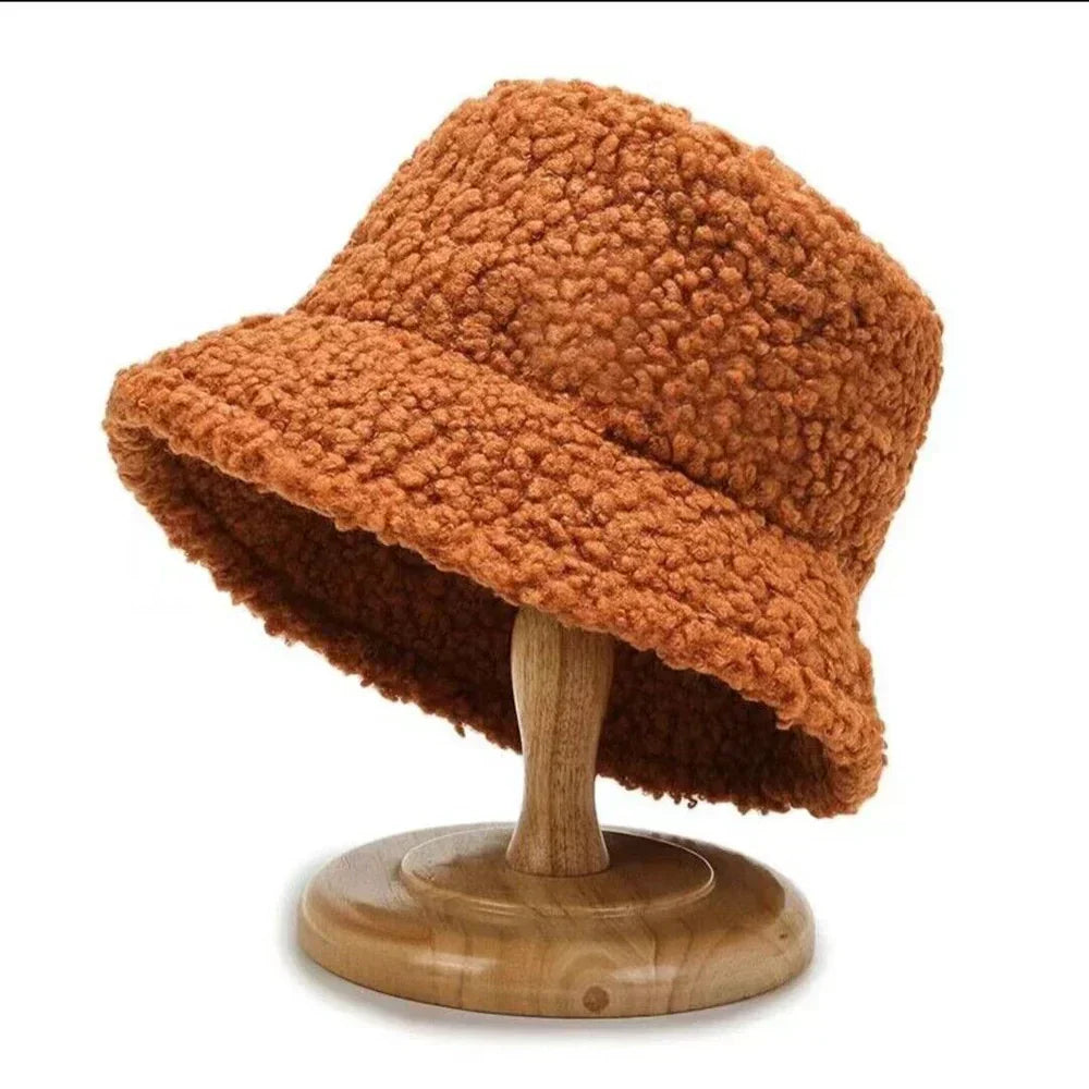 Dames Bucket Hat - Fleece - Winter - Teddy bucket hat - Bucket hat voor dames-Boetiek Moda