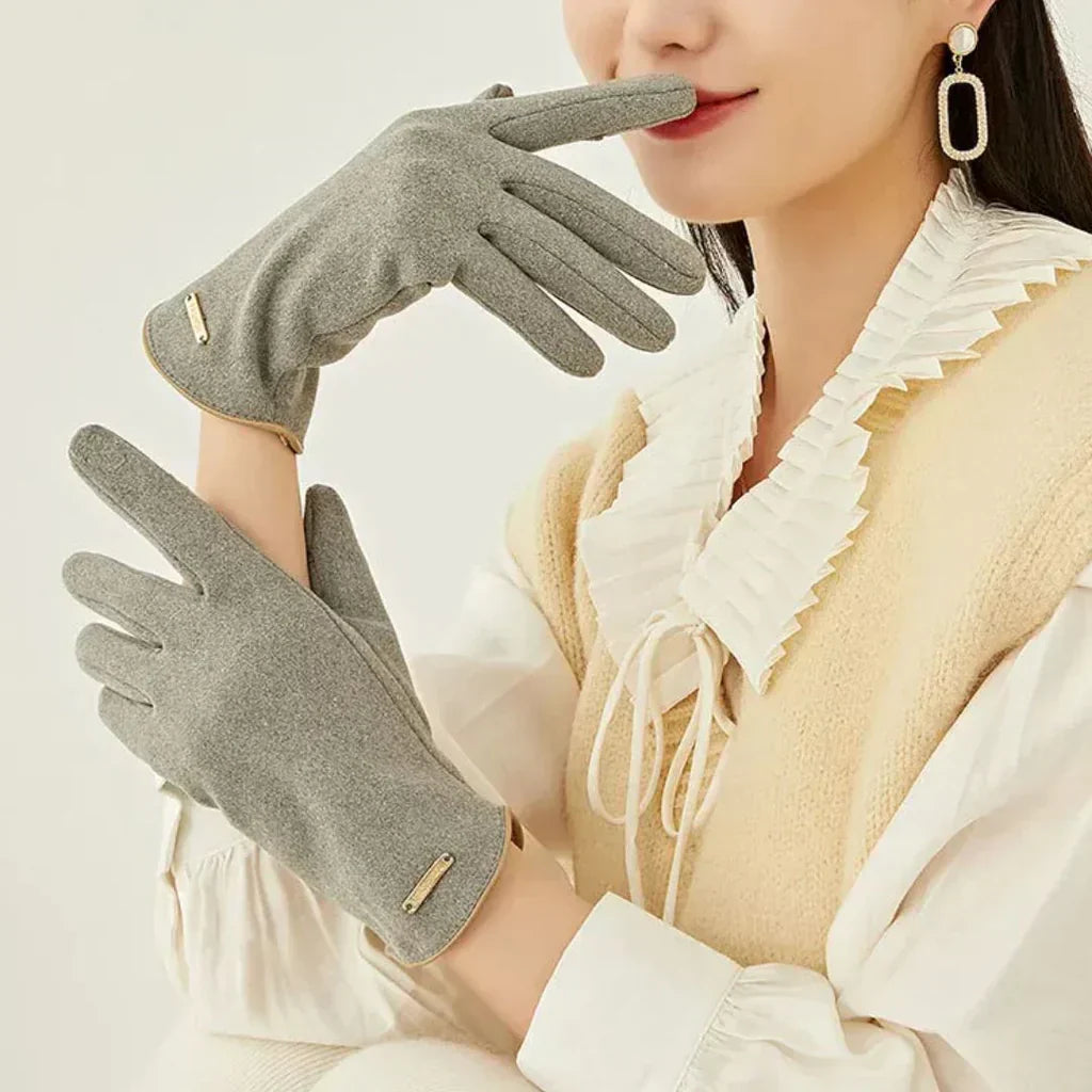 Dameshandschoenen - Warm - Suède - Touchscreenhandschoenen - Winterhandschoenen-Boetiek Moda