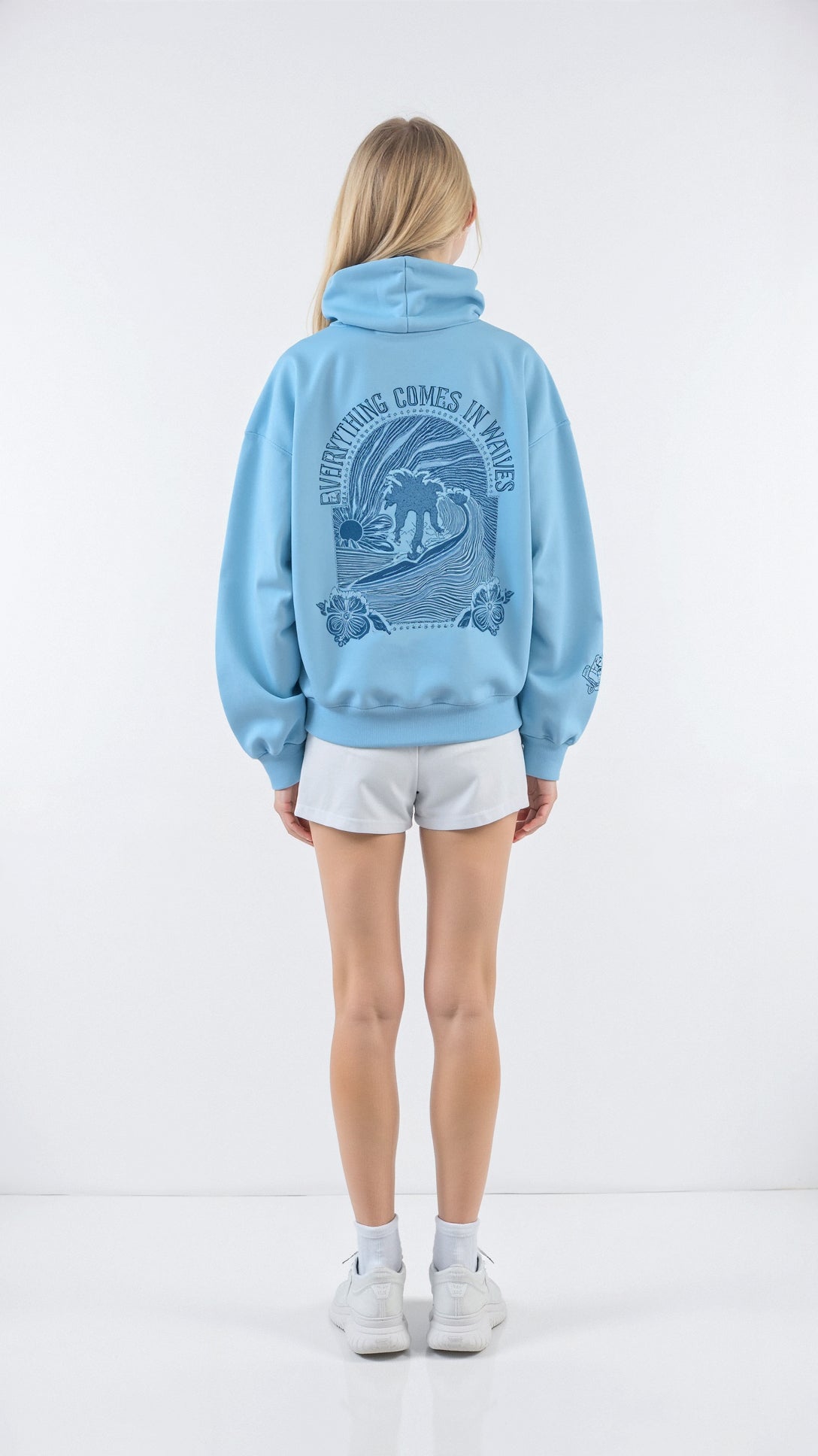 Dameshoodie - Bedrukt - Comfortabel - Pulloverhoodie - Oversized hoodie-Boetiek Moda