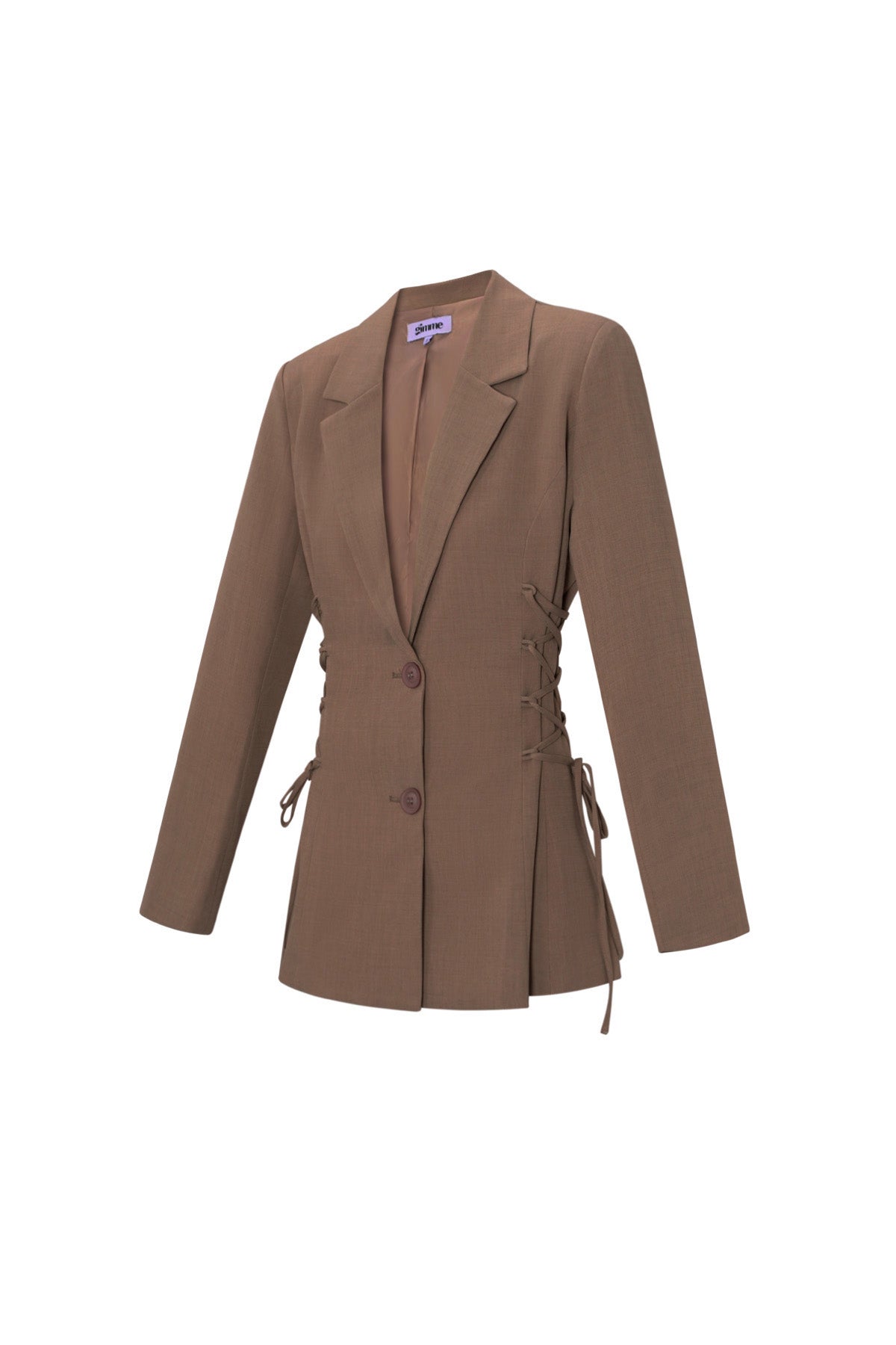 Damespak | Stropdas in de taille | Wijde pijpen | Blazerset | Co-Ord-set-Boetiek Moda