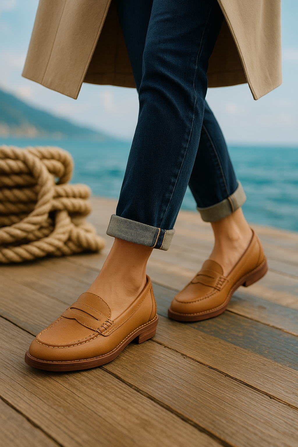 Damesschoenen Loafers - Zwart - Bruin - Leren Loafers - Damesschoenen-Boetiek Moda